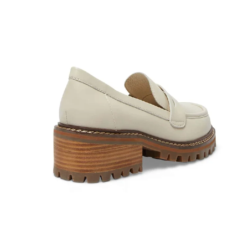 Toronto Loafer in Beige Leather