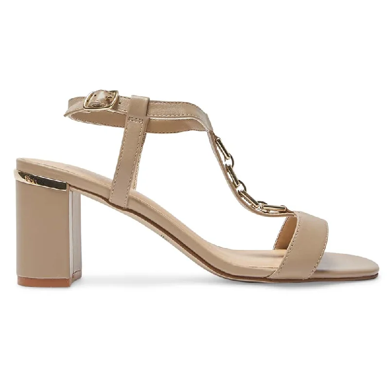 Unicorn Heel in Nude Leather