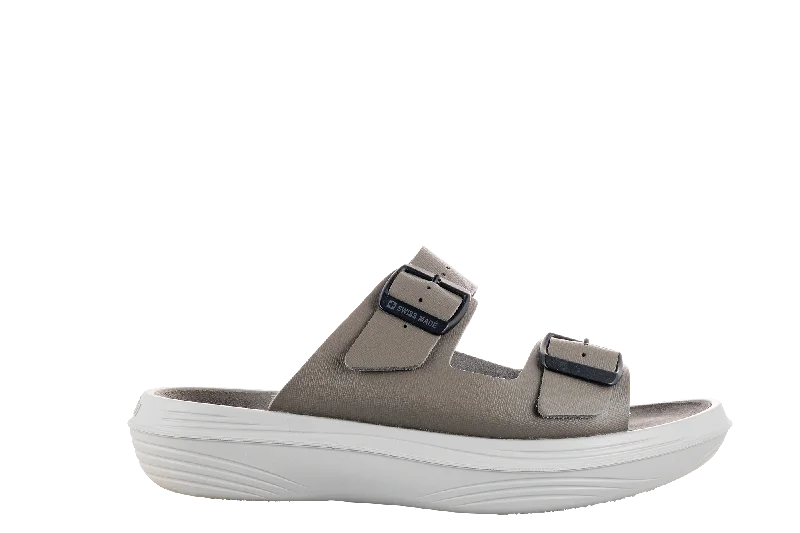 kybun Men's Uri Grey Leather Sandal