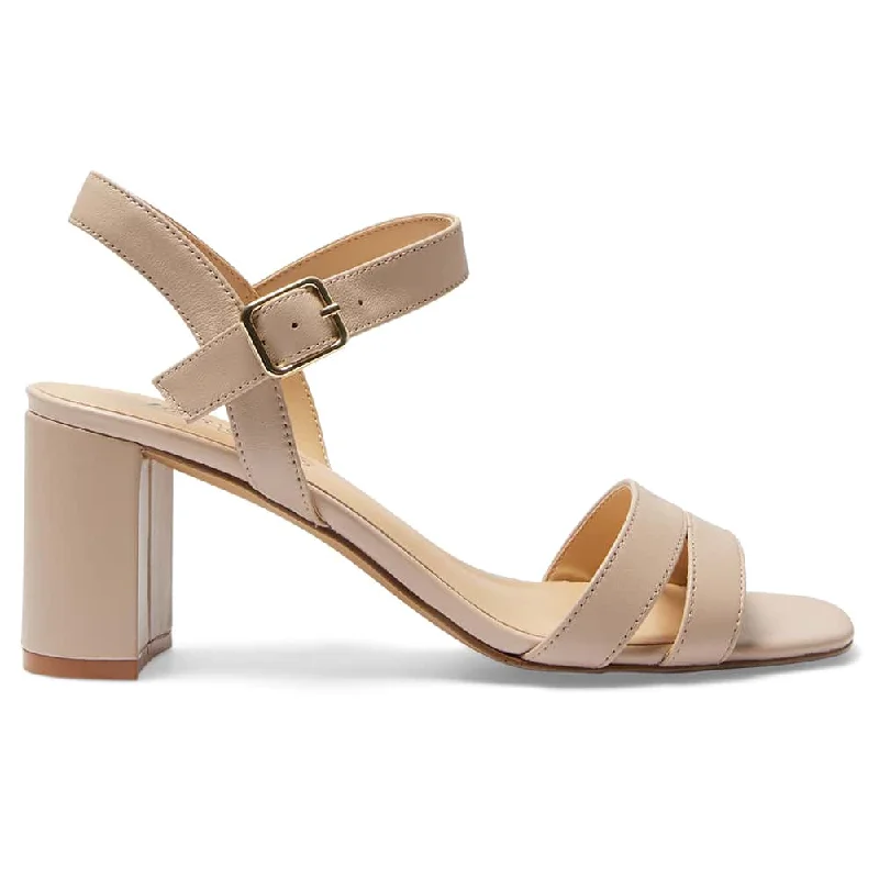 Utopia Heel in Blush Leather