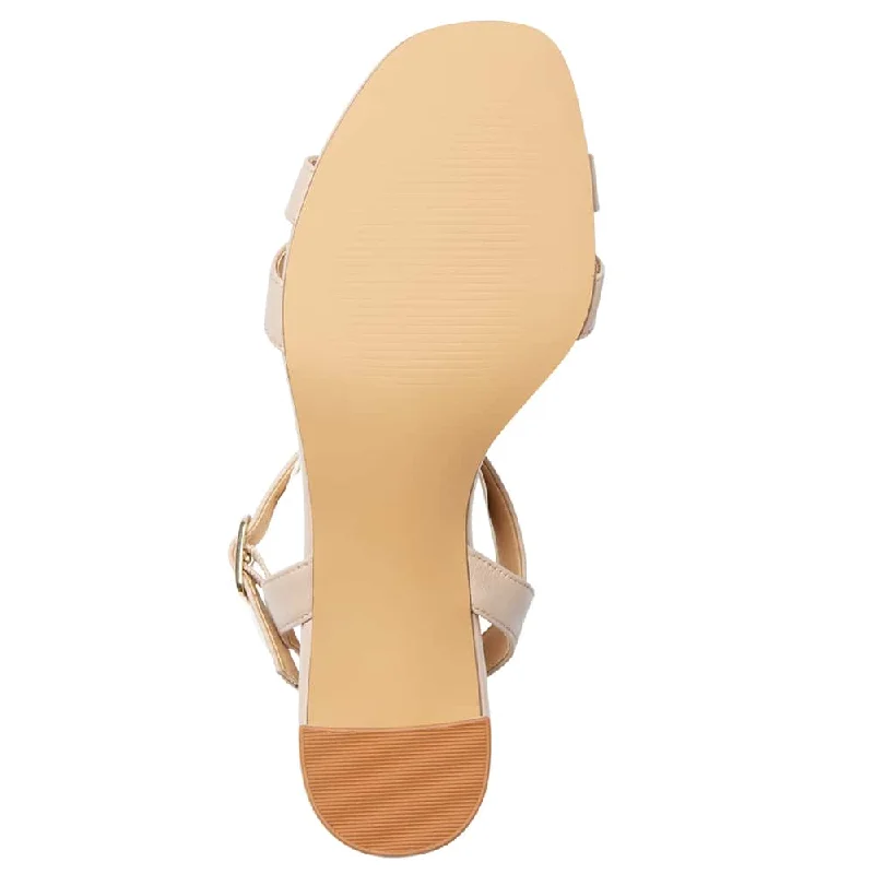 Utopia Heel in Blush Leather