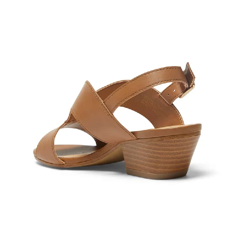 Valetta Heel in Tan Leather