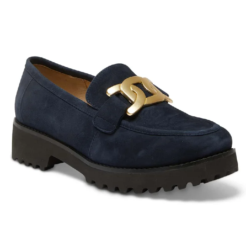 Valley Loafer in Navy Suede