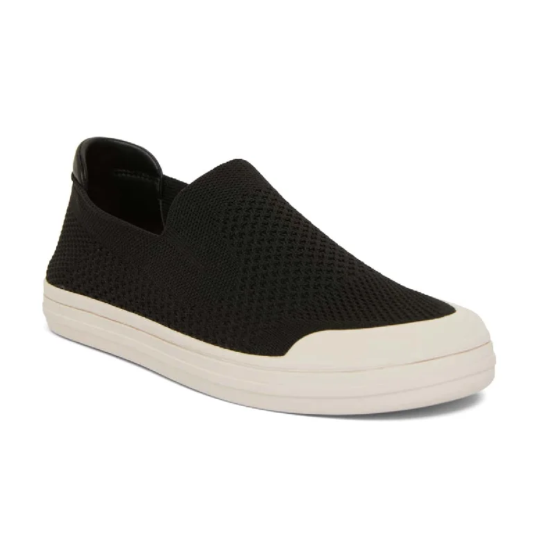 Veneto Sneaker in Black Fabric