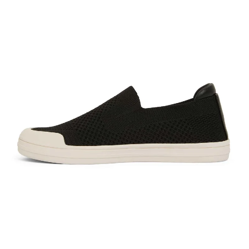 Veneto Sneaker in Black Fabric