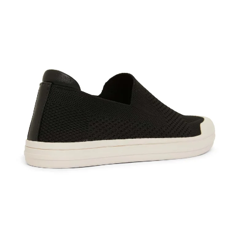 Veneto Sneaker in Black Fabric