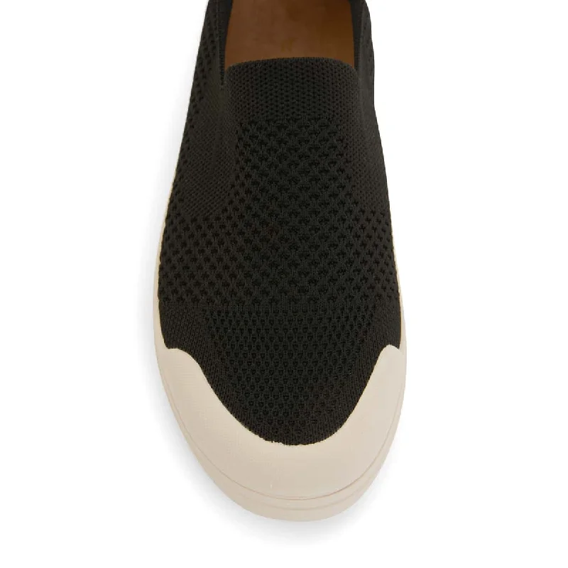 Veneto Sneaker in Black Fabric