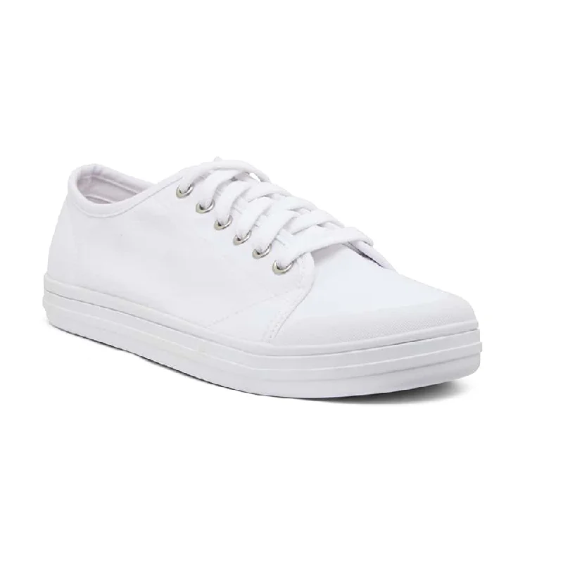 Ventura Sneaker in White Canvas