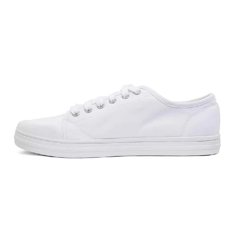 Ventura Sneaker in White Canvas