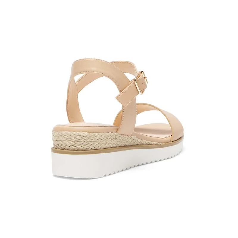 Verona Wedge in Blush Smooth