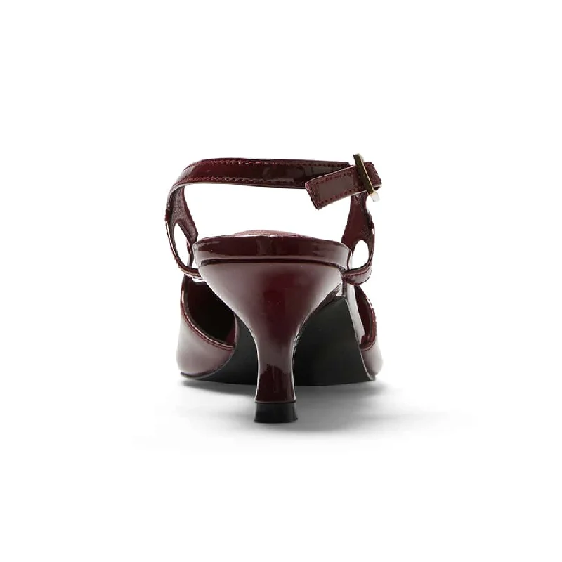 Verve Heel in Cherry Patent