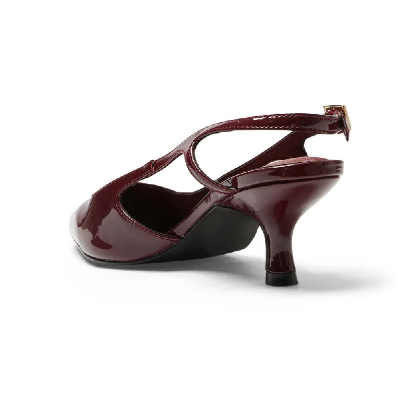 Verve Heel in Cherry Patent