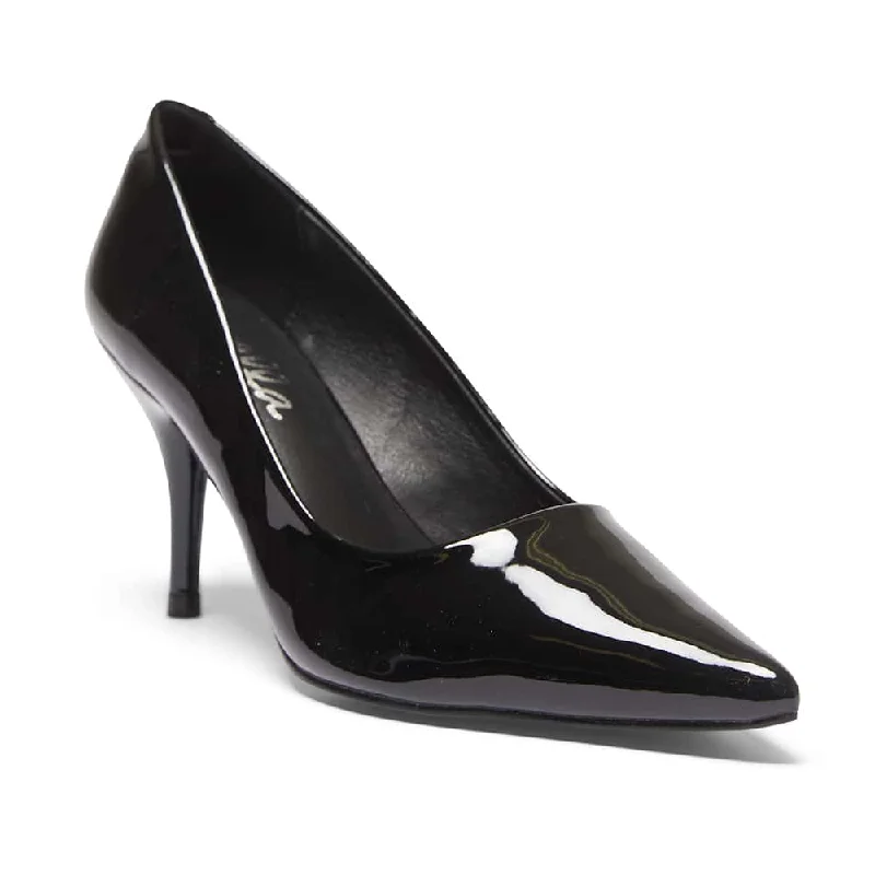 Wendy Heel in Black Patent