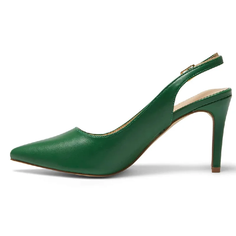 Whiz Heel in Green Smooth