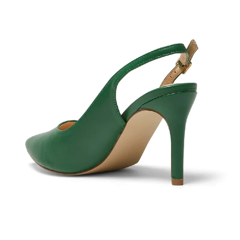 Whiz Heel in Green Smooth