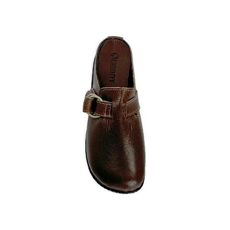 Women’s Portland Mule: Exersole® by Quoddy Barefoot Fit Brown