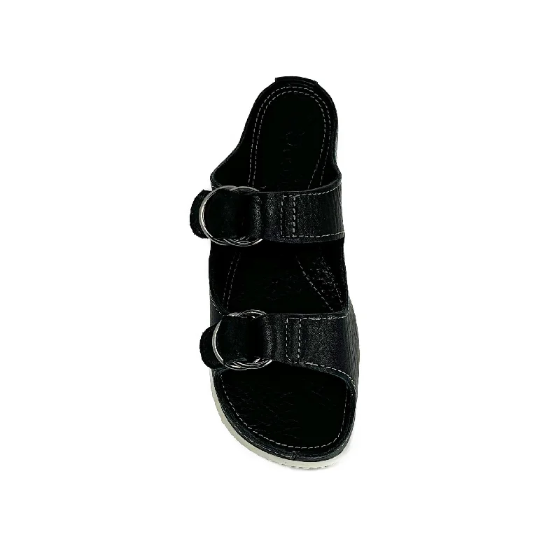 Women's Lewiston Exersole® ESQ™ Sandal: Black Pebble